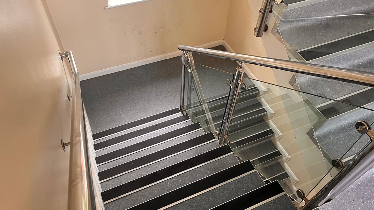 New stairs and vinyl